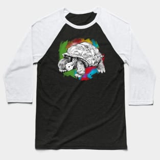 Rainbow Bull tortoise Baseball T-Shirt